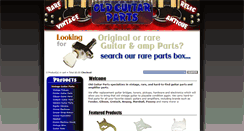 Desktop Screenshot of oldguitarparts.com