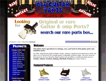 Tablet Screenshot of oldguitarparts.com